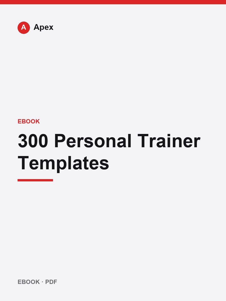 300 Personal Trainer Templates