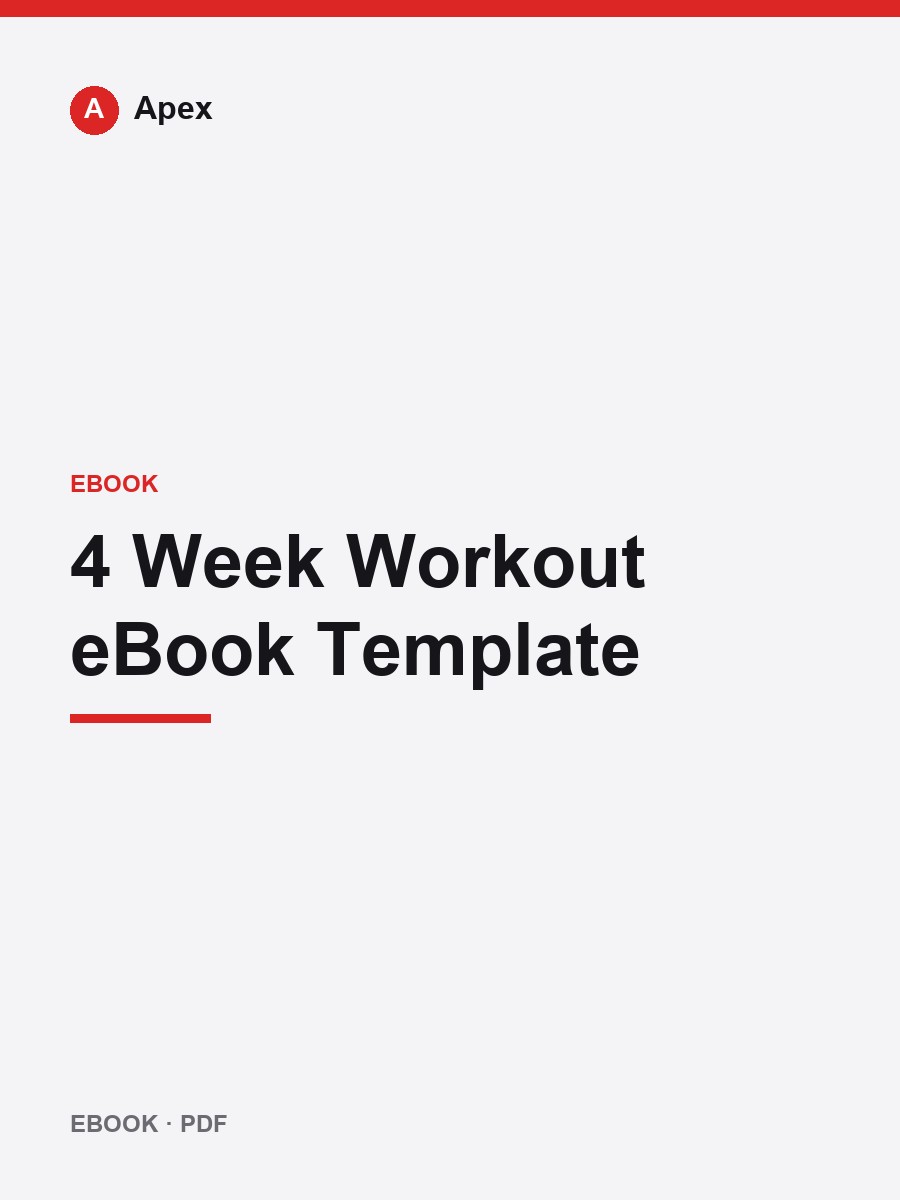 4 Week Workout eBook Template