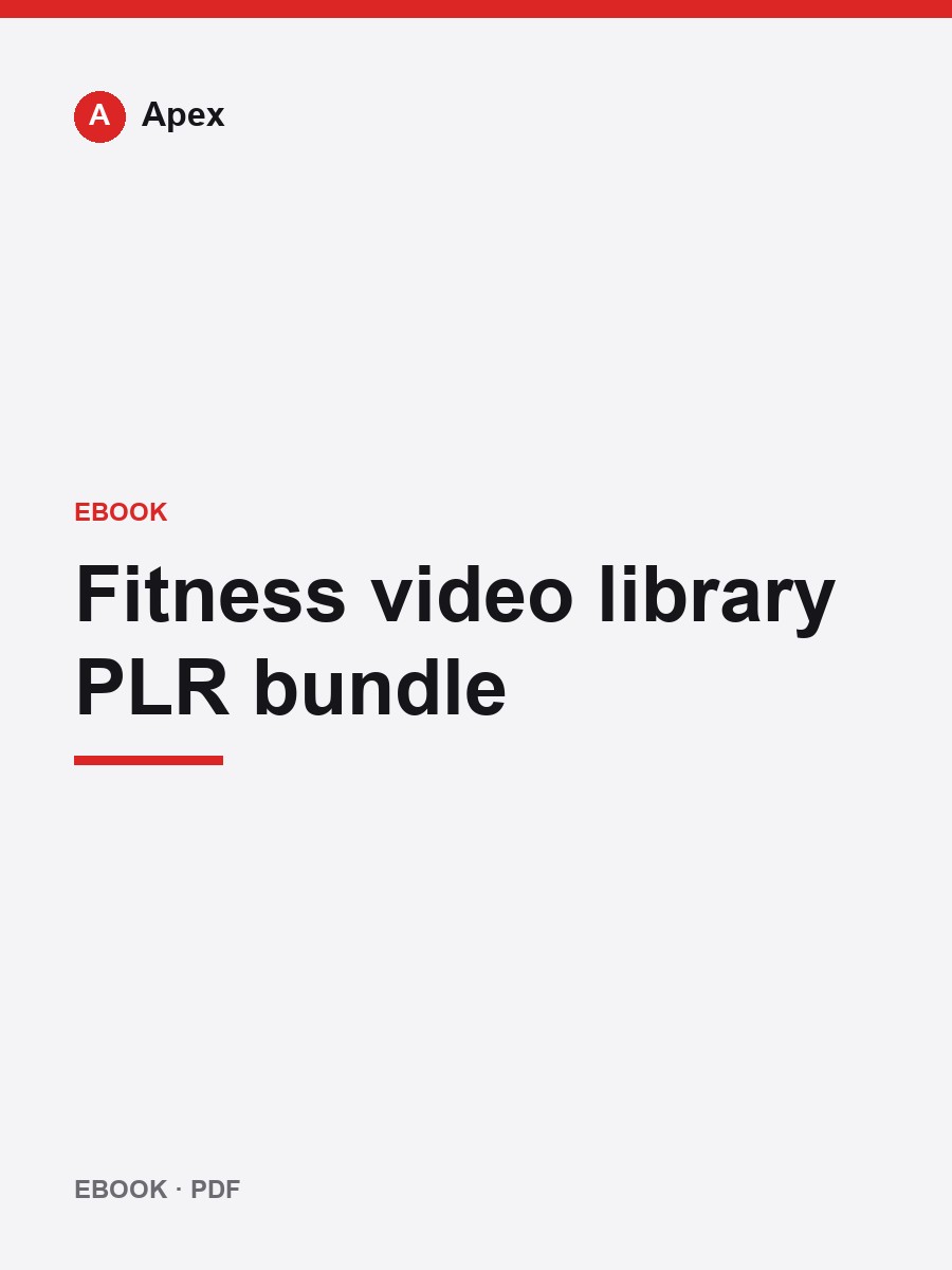 Fitness video library PLR bundle